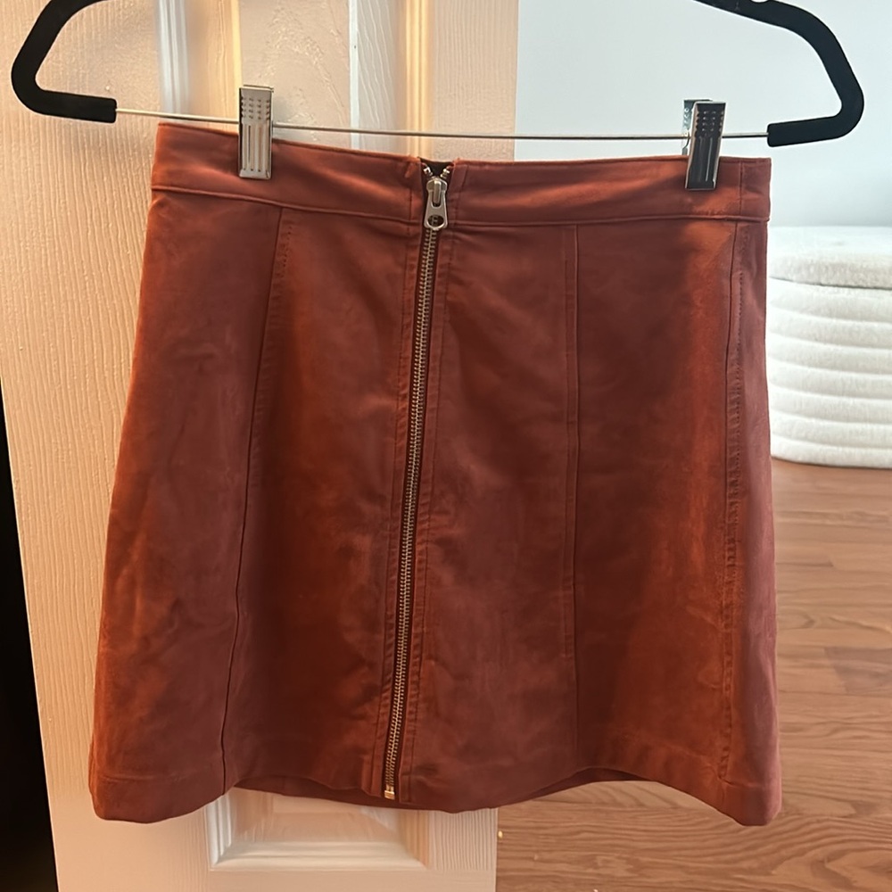 Aritzia suede mini skirt